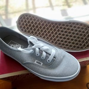 Vans Silver Glitter Sz 7